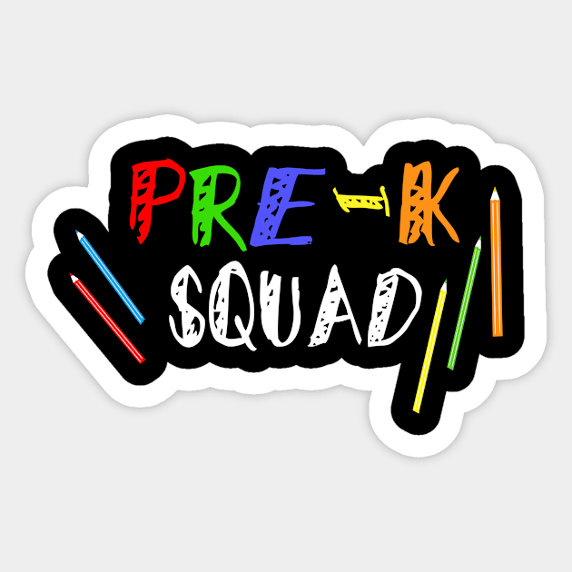 Pre-K Squad Sticker by RW